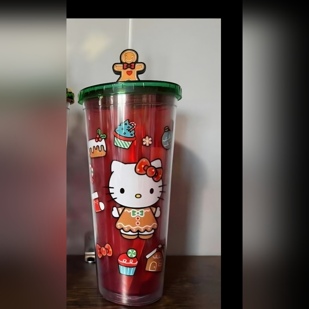 Hello Kitty Festive Tumbler $10